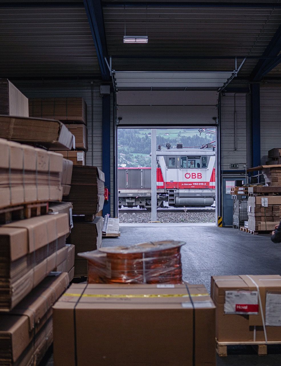 Bau erste Logistikhalle Bild